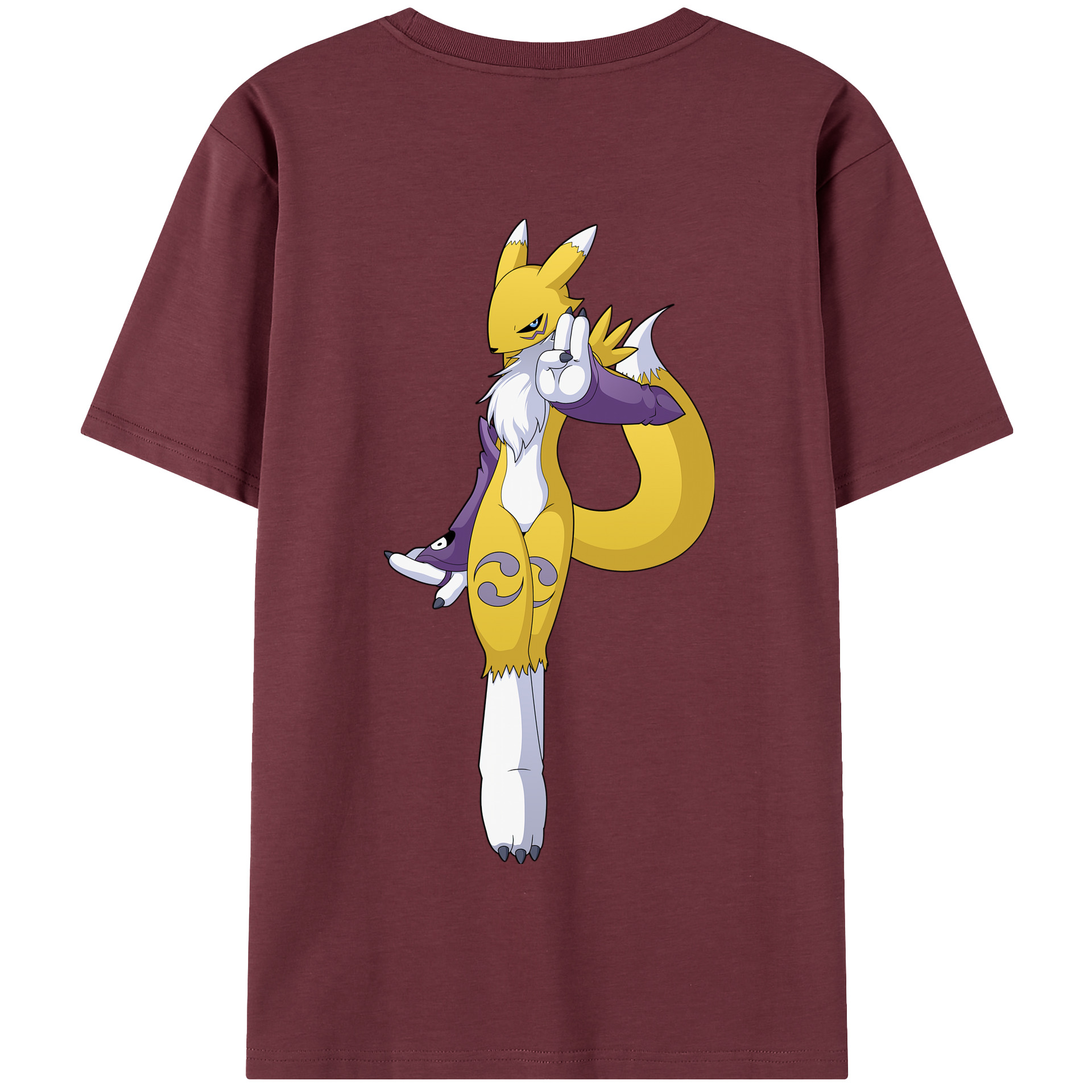 （画像用） Digimon デジタルモンスター/デジモン 綿100％半袖Tシャツ（背面プリント）